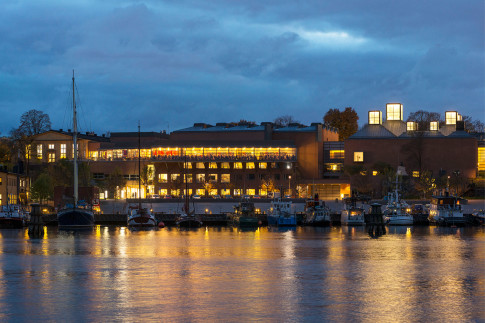 The Moderna Museet in Stockholm seen from the water