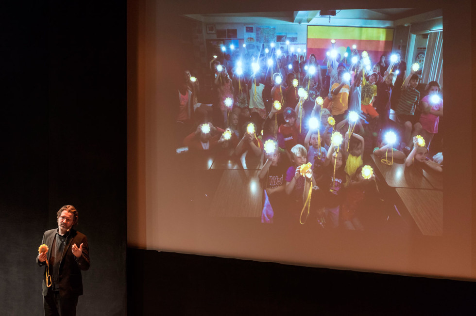 Olafur Eliasson gives a lecture