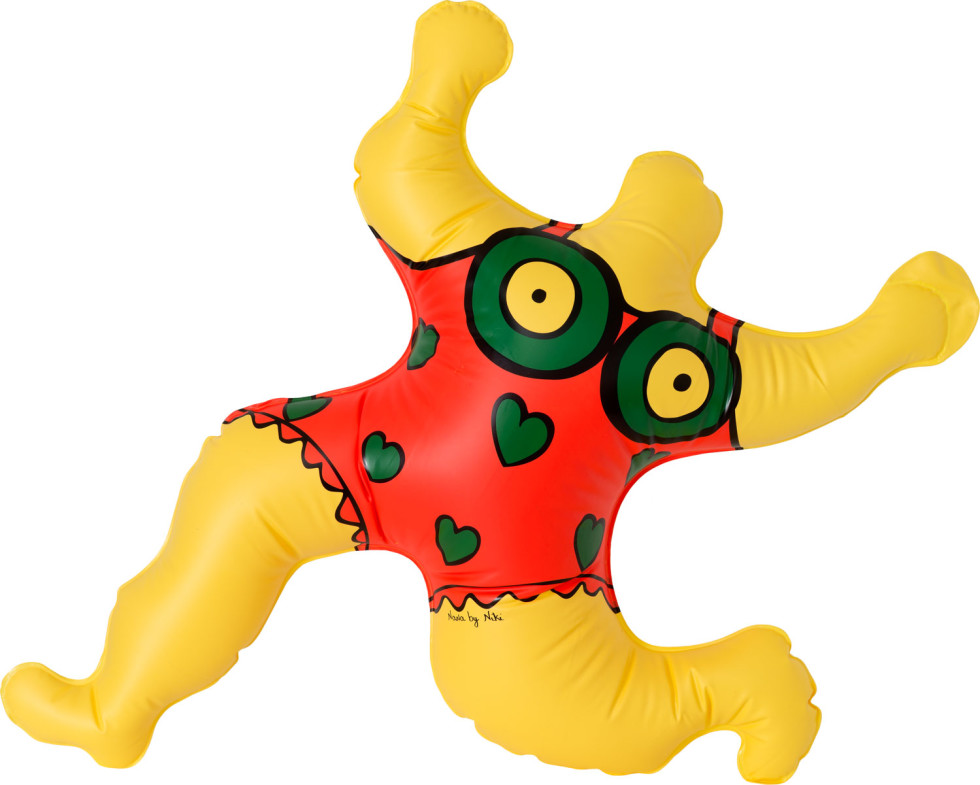 Uppblåsbar Nana-figur av Niki de Saint-Phalle