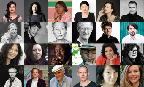 Collage portraits participants in Stockholm Literature 2016
