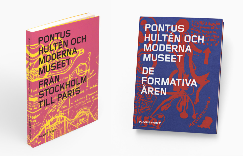 Omslag: Pontus Hultén och Moderna Museet, bokserie