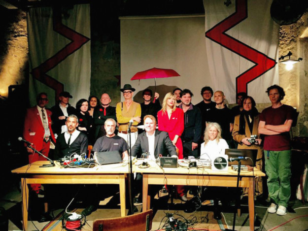 Artists group photograph: Elgaland-Vargaland at Cabaret Voltaire, Zürich
