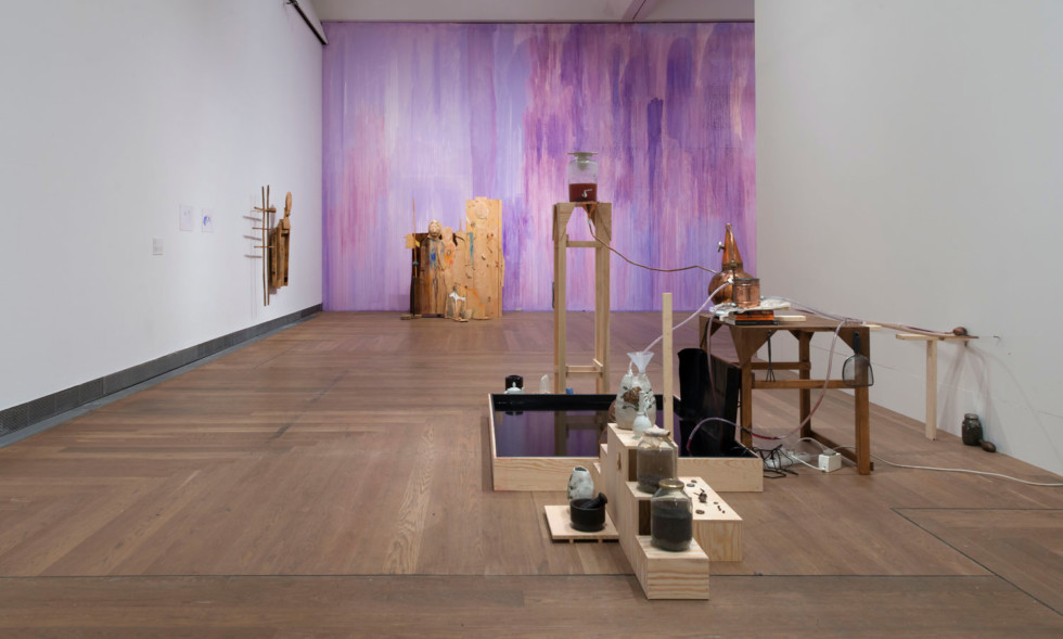 Installation view Manipulate the World – Connecting Öyvind Fahlström, Moderna Museet 2017