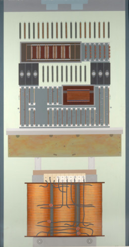 Trask, Acrylic paint on masonite