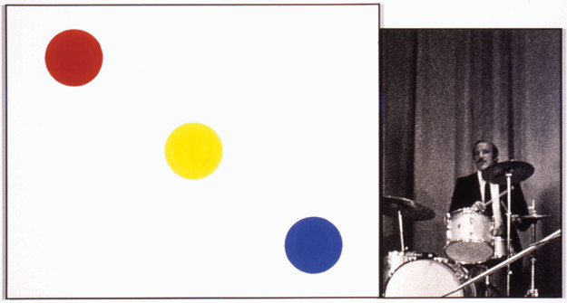 Konstverket Drummer (With Choices) av John Baldessari