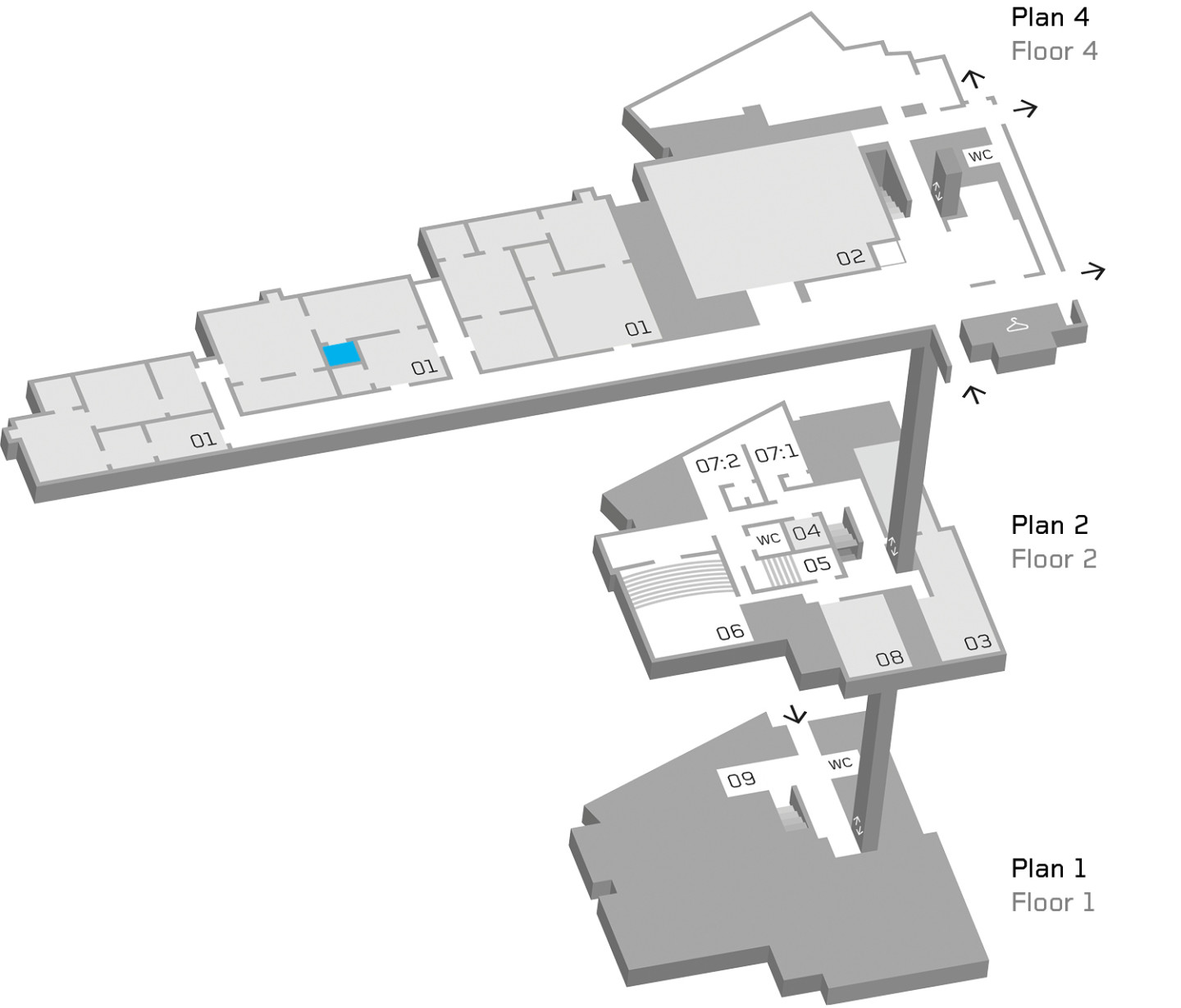 Map of Moderna Museet.