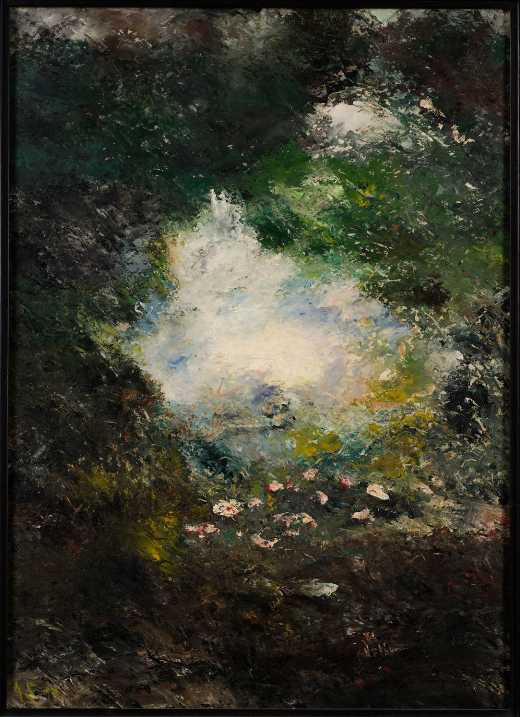 Målning av August Strindberg.