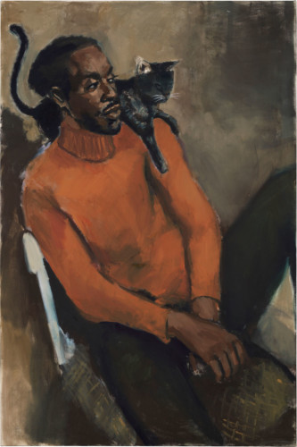 Painting by Lynette Yiadom-Boakye.