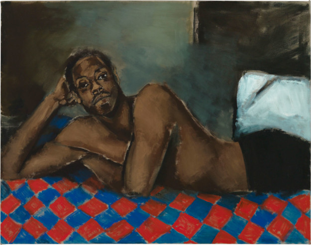 Painting by Lynette Yiadom-Boakye.