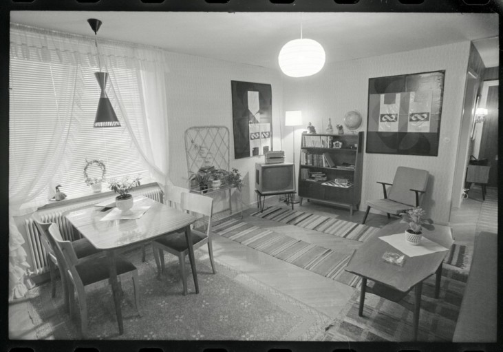  Black and white installation view from 1971