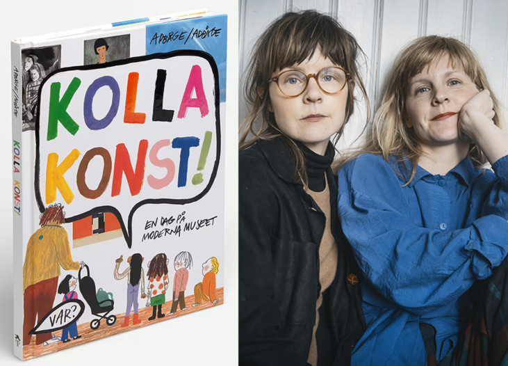 Bokens omslag och Emma AdBåge och Lisen Adbåge.