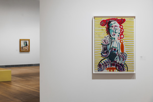 Two artworks with figures in colour